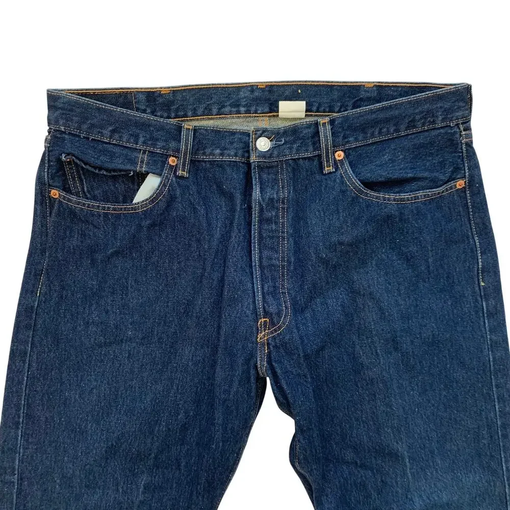 VTG Levi's 501 Mens 38x30 Dark Blue Wash WPL 423 Cotton Denim Jean Guatemala